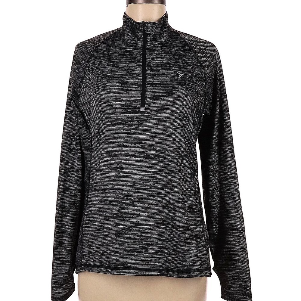 Active by Old Navy Gray/Black Track Jacket, M